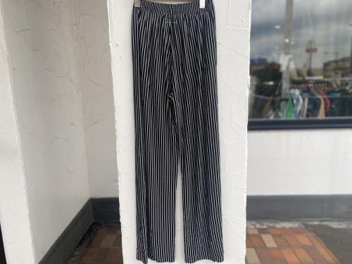 エムエムシックス メゾンマルジェラのストライプワイドパンツ