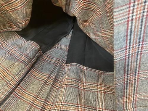 グレンチェックフレアスカートのレディース