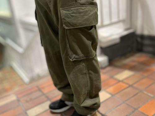 Ｍ-47後期ヘリンボーンミリタリーパンツの軍物　カーゴパンツ