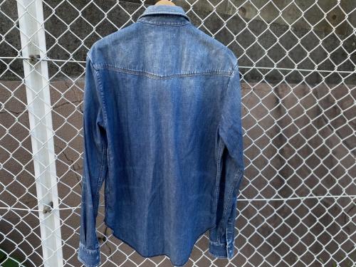 メゾン マルジェラ 10のウォッシュ加工デニムシャツ