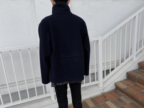 ウールスタンドカラーブルゾンのメンズ