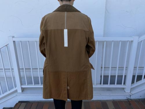 ダック地切替カーコートのメンズ