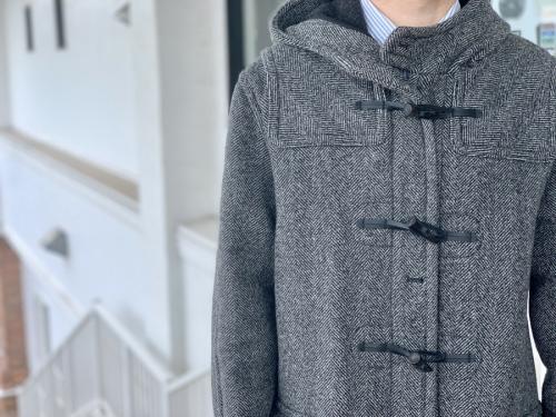 インバーティアのヘリンボーンロングダッフルコート
