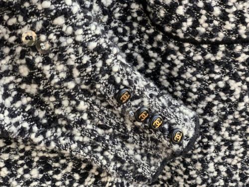 ココマークボタンツイードタートルネックワンピースのレデイース