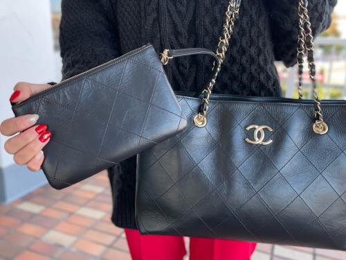 チェーントートバッグ（ポーチ付）のレディース