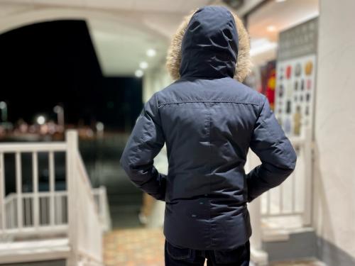 ピレネックスのラクーンファーダウンジャケット