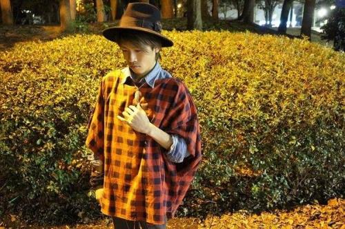 TAKAHIROMIYASHITA TheSoloist. チェックポンチョ