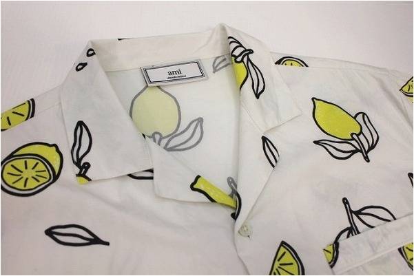 ami（アミ） 16S/Sコレクション レモンプリントシャツ[2016.06.06発行