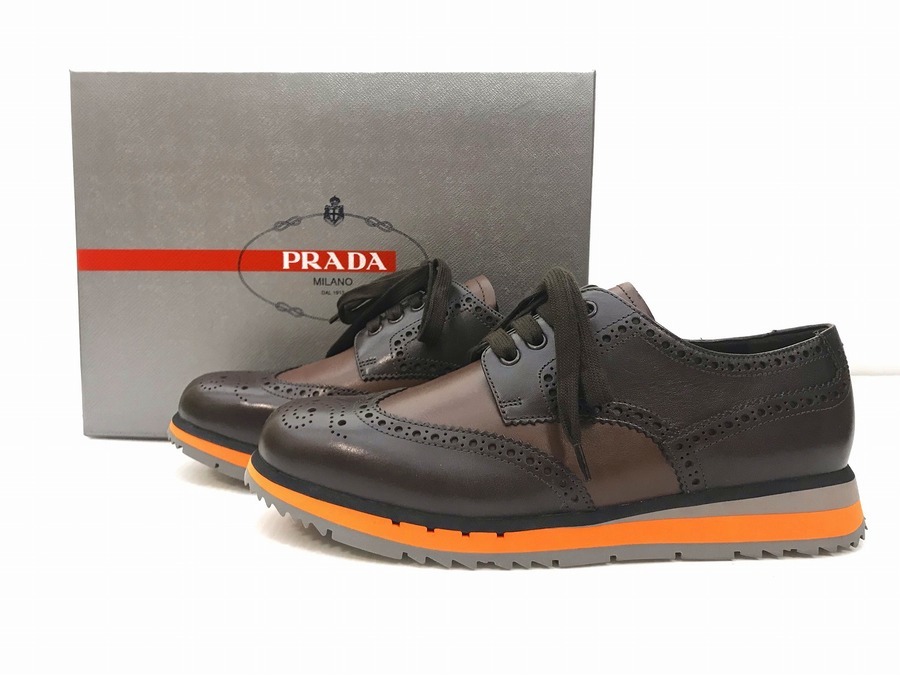 PRADA/プラダ】カジュアルなウィングチップシューズ♪[2019.04.07発行