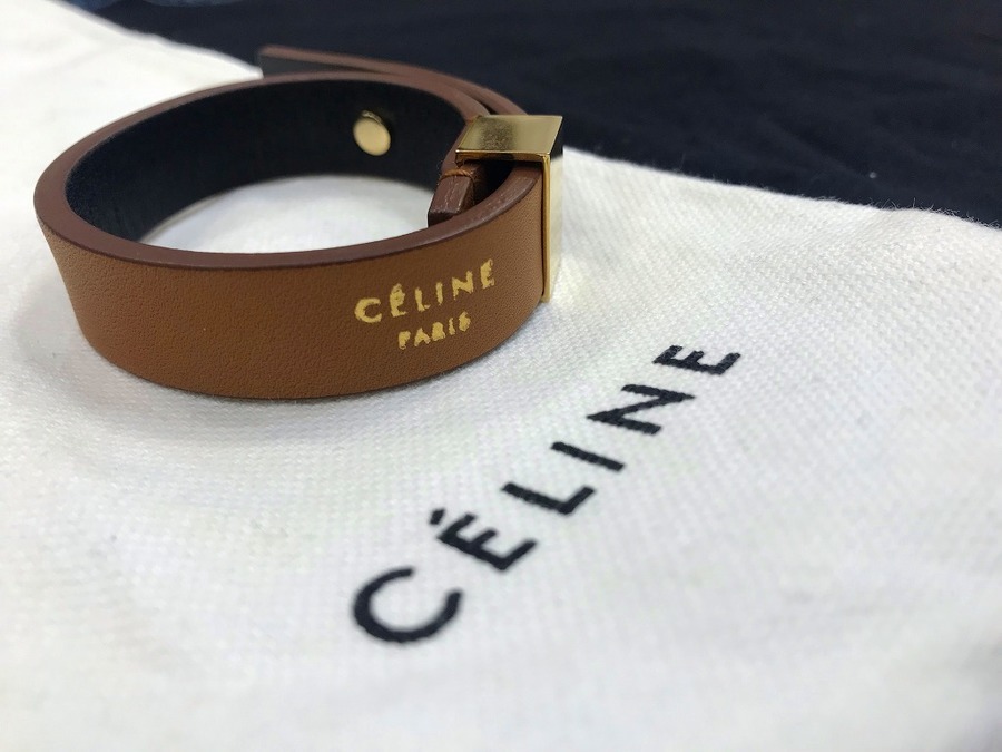 セリーヌ　CELINE レザーブレスレット