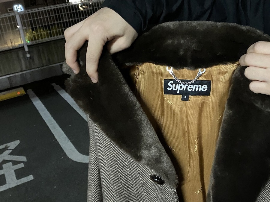 SUPREME/シュプリーム】名品Fur Collar Tweed Coat買取入荷。[2020.12