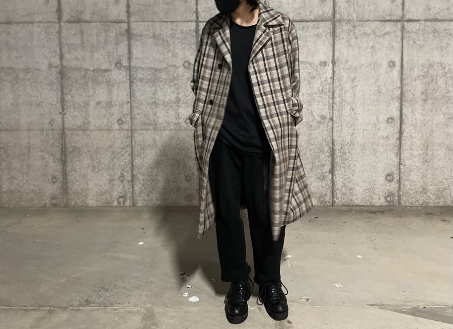 AURALEE 19AW/DOUBLE FACE CHECK COAT