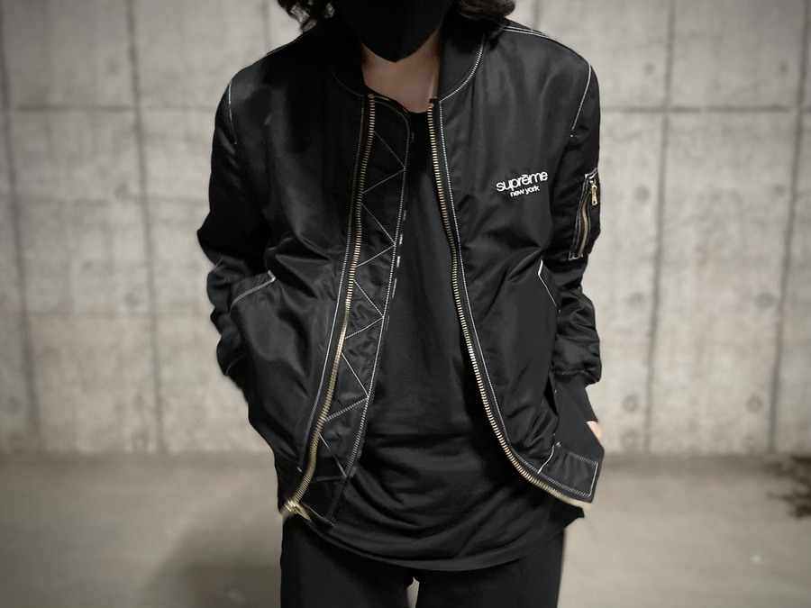 Supreme Reversible MA-1 Jacketゼブラ柄ジャケット