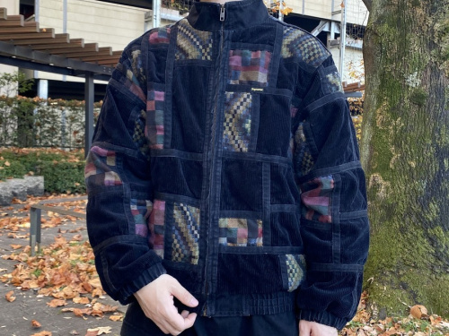 Gジャン/デニムジャケットsupreme corduroy patchwork denim jacket