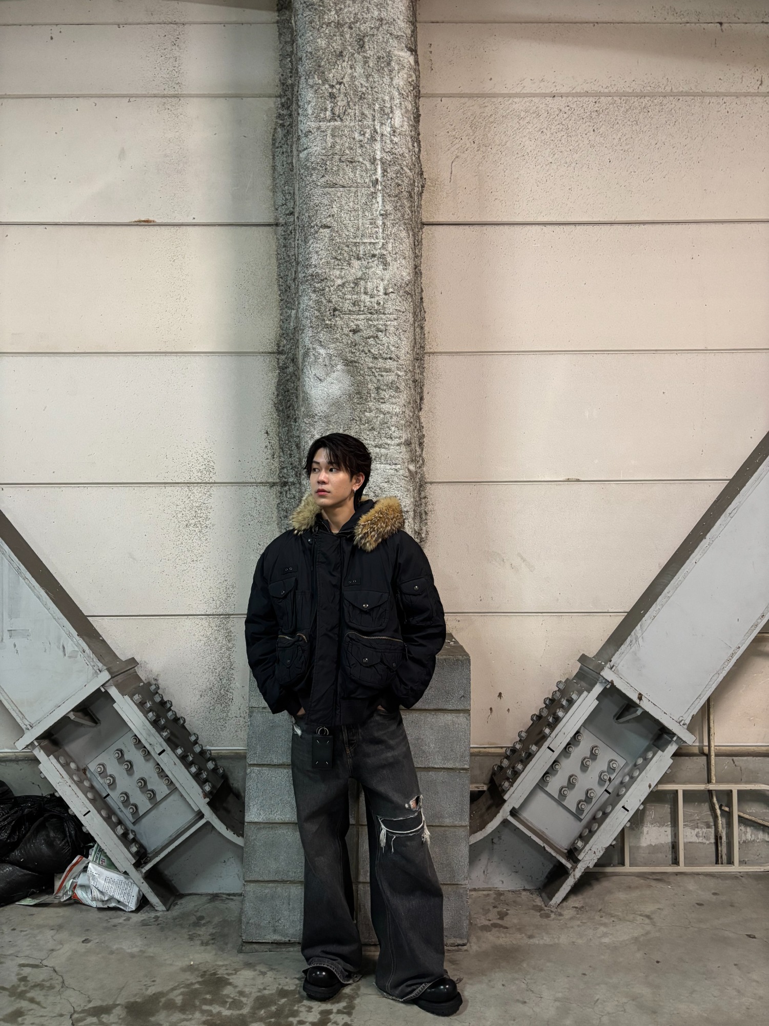 Polo Ralph Lauren ボンバージャケット ブラック POLO RALPH LAUREN（ポロ・ラルフローレン） ブルゾン アウター ダブル