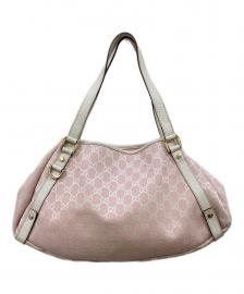 【GUCCI / グッチ】アビーGGキャンバス トートバッグ|大人可愛いピンク×アイボリーを多摩センターで買取入荷