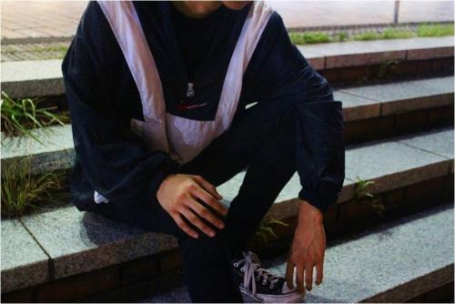 ナイキの90’ｓハーフジップジャケット