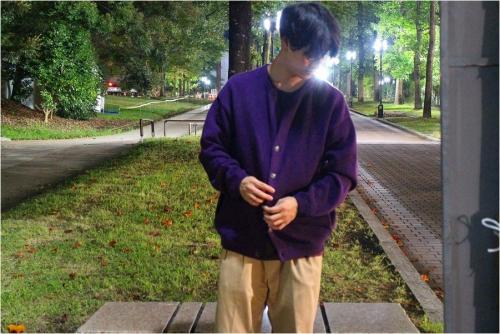 クレプスキュールの別注鹿の子カーディガン