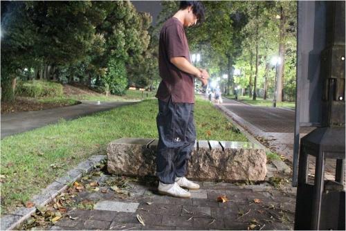 シーイーの製品染めトラックパンツ