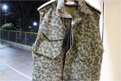 レオパードスリーブベストのレディース