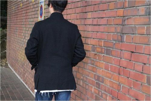 スタンドカラーフラップﾌﾞﾚｻﾞｰのメンズ