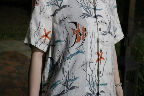 ワコマリアのトロピカルフィッシュアロハシャツ