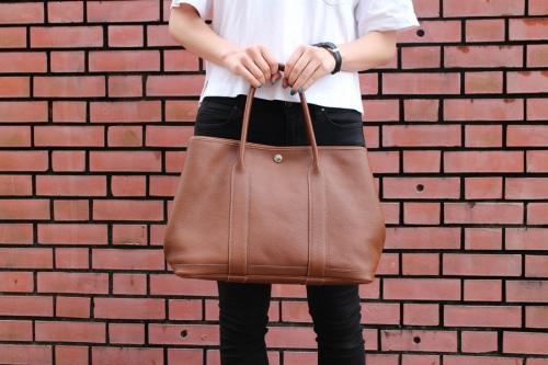 エルメスのレザートートバッグ