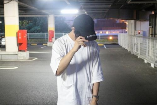 キャップのメンズ