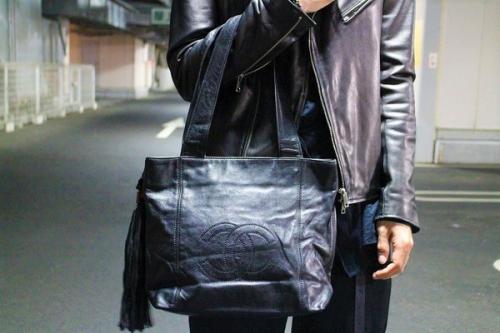 シャネルのヴィンテージラムレザートートバッグ