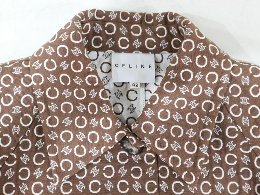 大人気マカダム柄！！CELINE/セリーヌの総柄ステンカラーコート