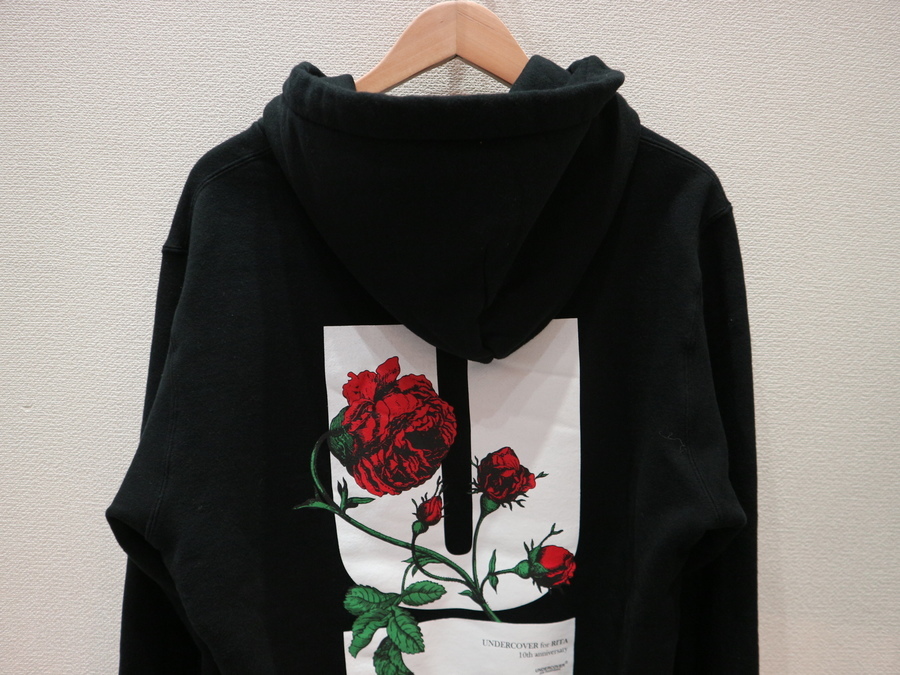 19AW UNDERCOVER for RITA 10th anniversary アンダーカバー リタ Uロゴ Tシャツ 半袖 カットソー 2 白 ホワイト バラ 薔薇 706M UNDERCOVER アンダーカバー リタ 希少 Savignac 0