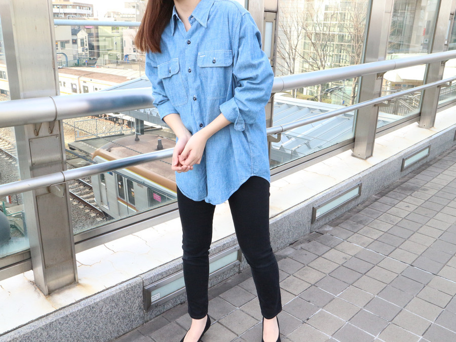 美品　マディソンブルー シャンブレー　シャツCHAMBRAY サイズ01 MADISONBLUE - マディソンブルー ♡シャンブレー シャツ の通販