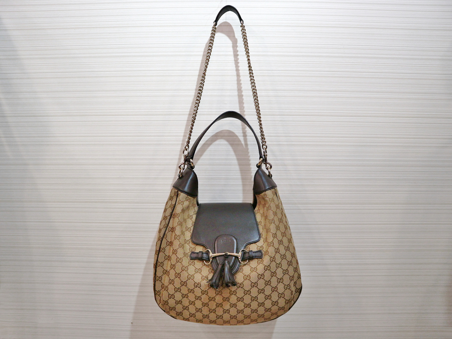 GUCCI／グッチ】よりEMILYタッセル&ホースビットGGチェーン