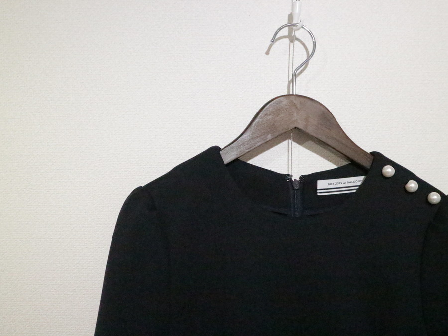 BORDERS at BALCONY】新品タグ付TRIMMED DRESS38 equaljustice.wy.gov