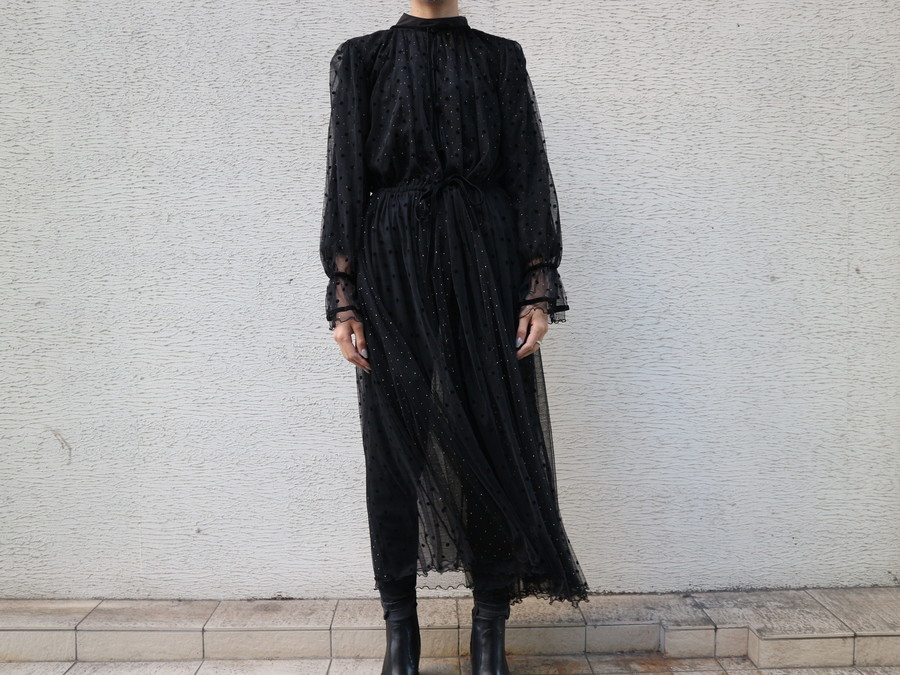 新品【AMERI VINTAGE】MANY WAY MIX DOT DRESS | angeloawards.com