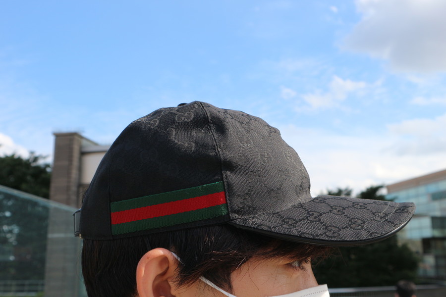 グッチGUCCI GGパターン ベースボールキャップシェリーライン　Mサイズ GUCCI/グッチ】よりGG柄シェリーラインベースボールキャップをお買取り