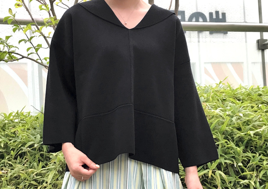 IENA イエナ カシミヤ混天竺クルーネックプルオーバー（IENA