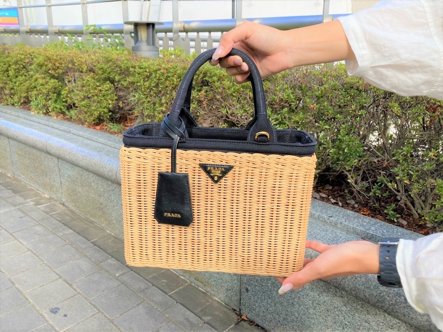 PRADA ウィッカー かごバッグ