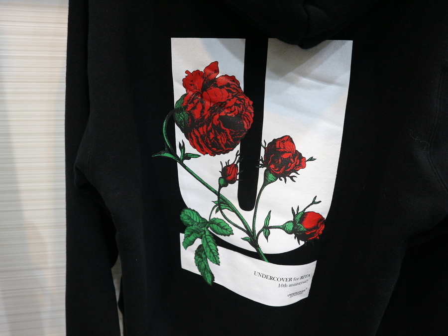 19AW UNDERCOVER for RITA 10th anniversary アンダーカバー リタ Uロゴ Tシャツ 半袖 カットソー 2 白 ホワイト バラ 薔薇 706M UNDERCOVER アンダーカバー リタ 希少 Savignac 0