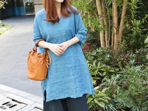 マキマロリネンワンピース マキマロ】よりOAXACANA リネンVネックドルマンワンピースが入荷いたし