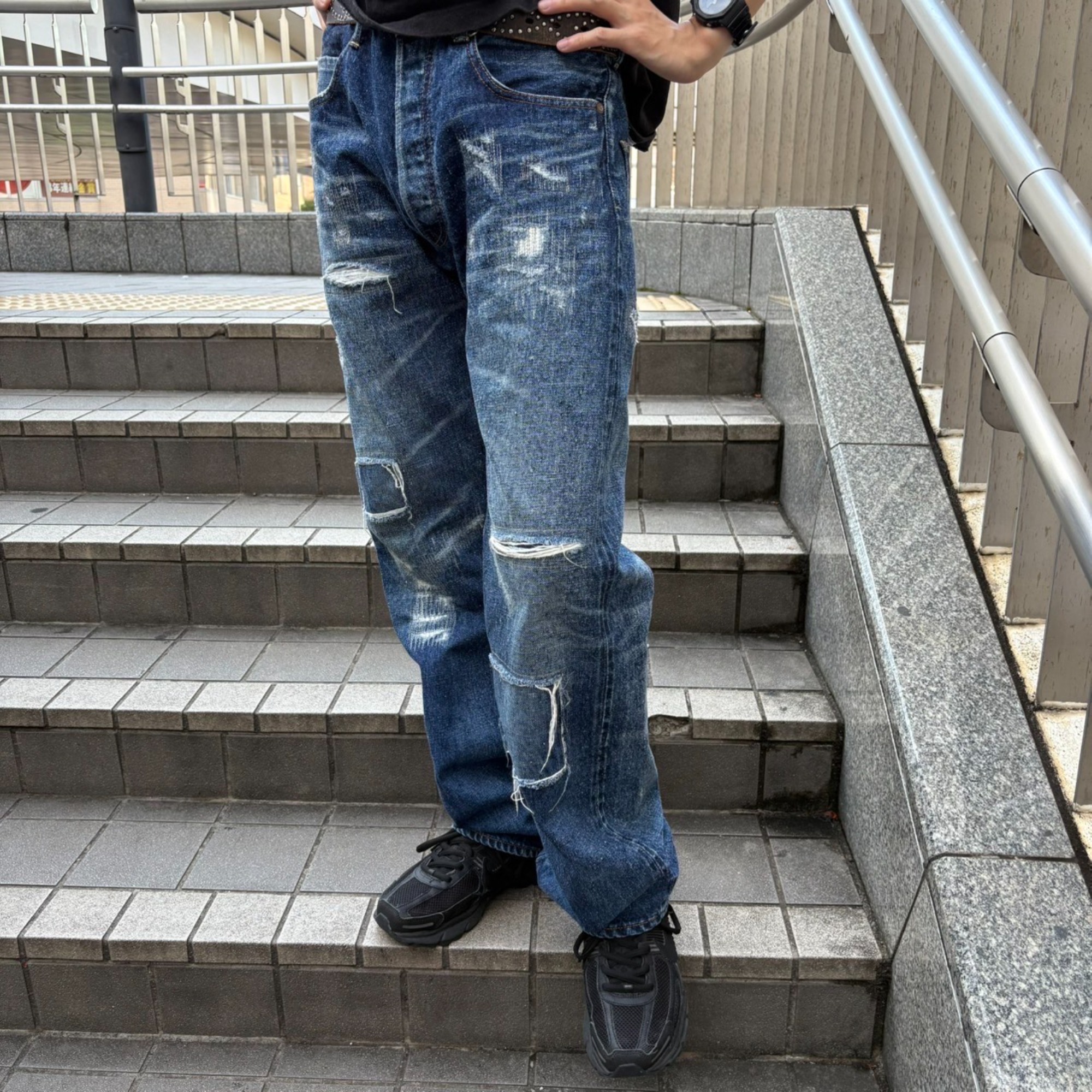 eYe COMME des GARCONS JUNYAWATANABE MANよりWネームデニムパンツが