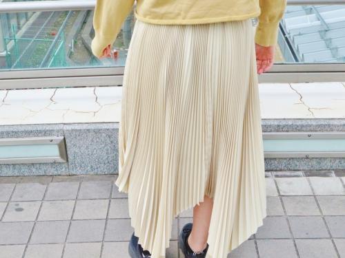 ハイクのスクエアカットプリーツスカート