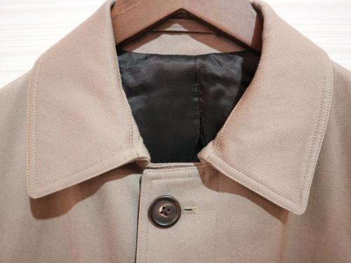 ステンカラーコートのメンズ