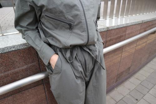 サイの140/2先染高密度無地Jump Suit