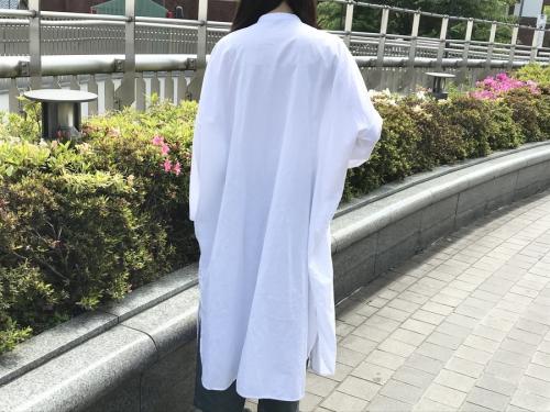 ミズイロインドのシャツワンピース