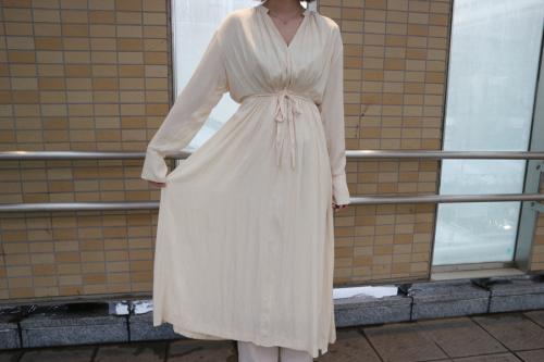 スタニングルアーのジャガードギャザーワンピース