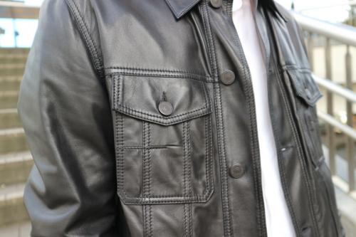 レザージャケットのメンズ