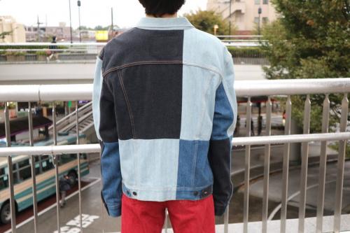 ゴーシャ ラブチンスキー×リーバイスのパッチワークデニムジャケット