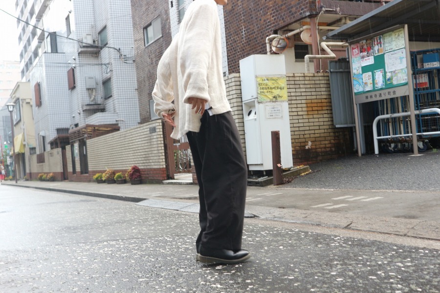 SUNSEA サンシー 18SS 18S26 DUNGAREES PULL OVER ダンガリース リネン プルオーバー 長袖 シャツ ベージュ系 3【中古】 即日完売品！！【SUNSEA】プルオーバーのご紹介！！[2019.08.14発行