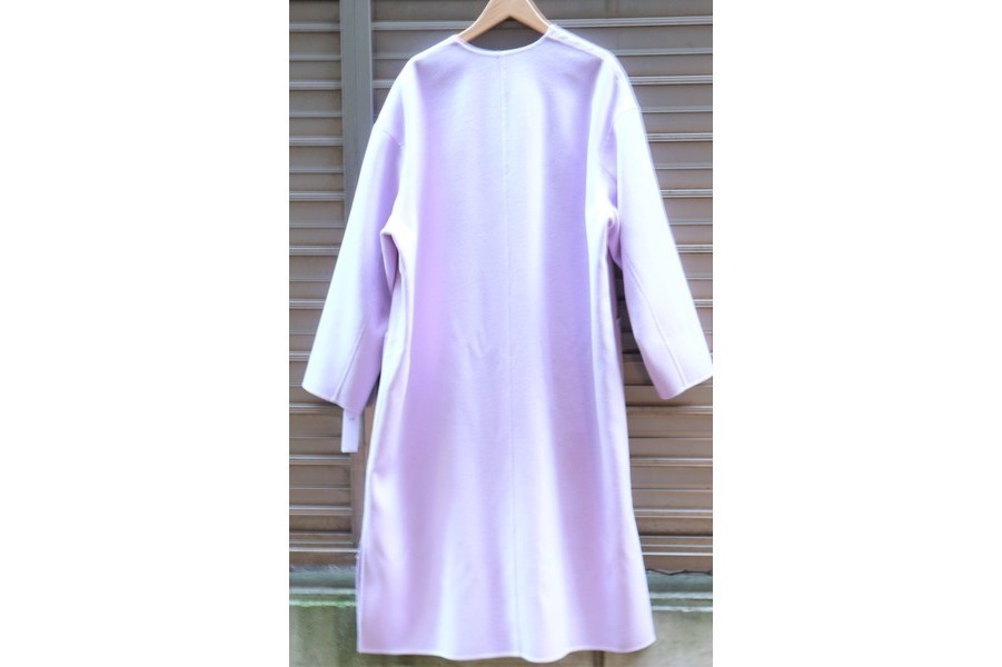 23区　ウールカシミヤリバー コート 38　パープル ライラック 23区 ウールカシミヤリバー コート 38 パープル ライラック レディース